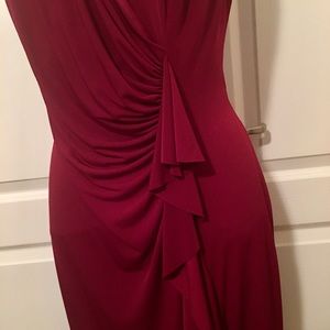 Connected Apparel, Deep Red, Size 14 Dress